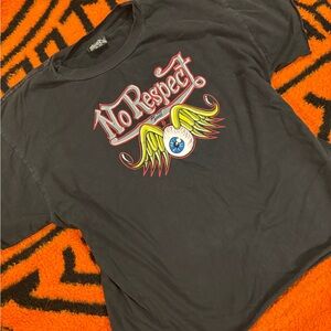 No respect von dutch pinstripe shirt